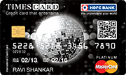 HDFC Bank Platinum Times Credit Card