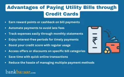 Benefits of paying utility bills using credit cards