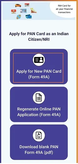 pan card online