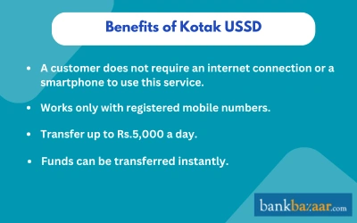Benefits of Kotak USSD