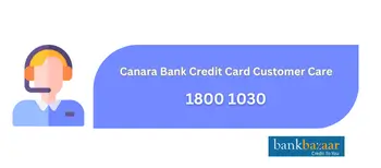 Support contact information for Canara Bank credit cards