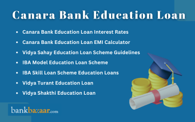 Canara Bank education loan for higher studies
