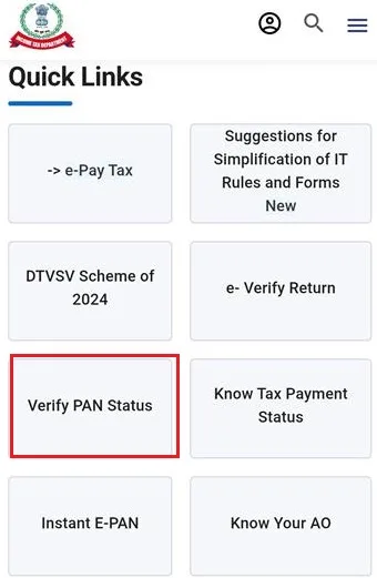 PAN Verification online