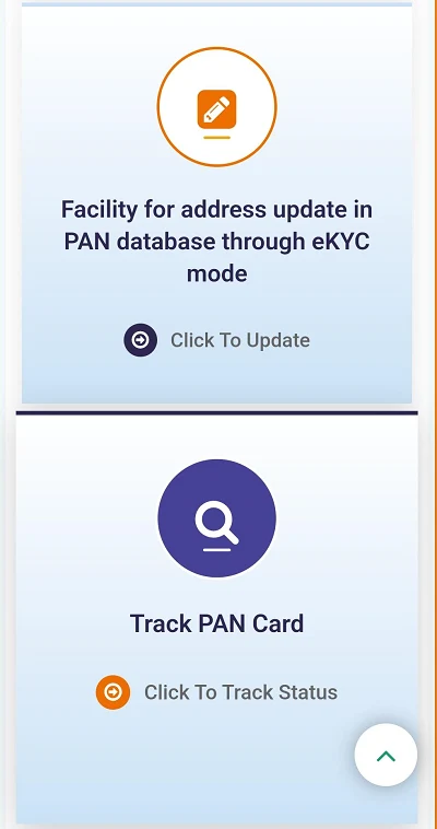 Click on Track Pan Card