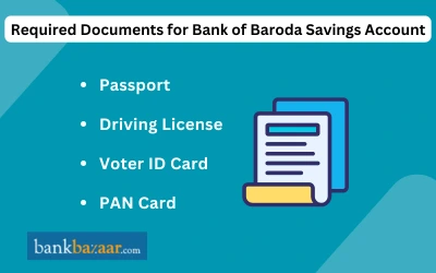 Documents for BOB Savings Account