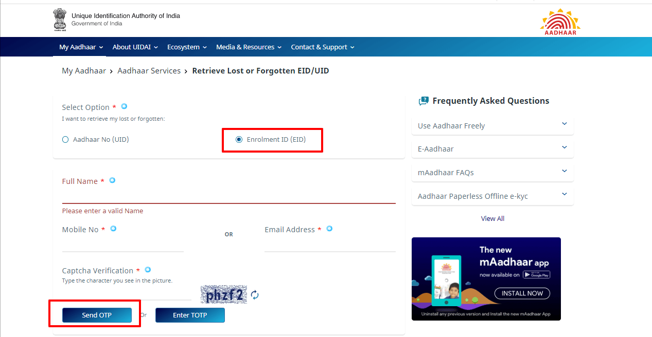 Aadhar Card Download – How to Print Aadhaar Card