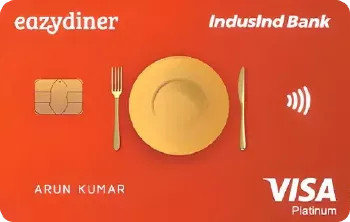 eazydiner indusind platinum credit card