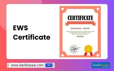 EWS (Economically Weaker Section) certificate