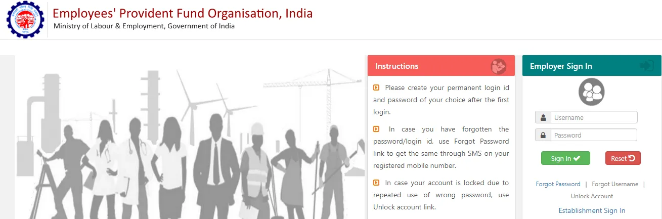 Employer Sign in