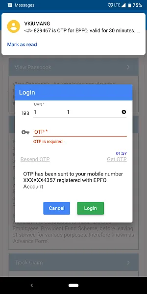 Click on Login