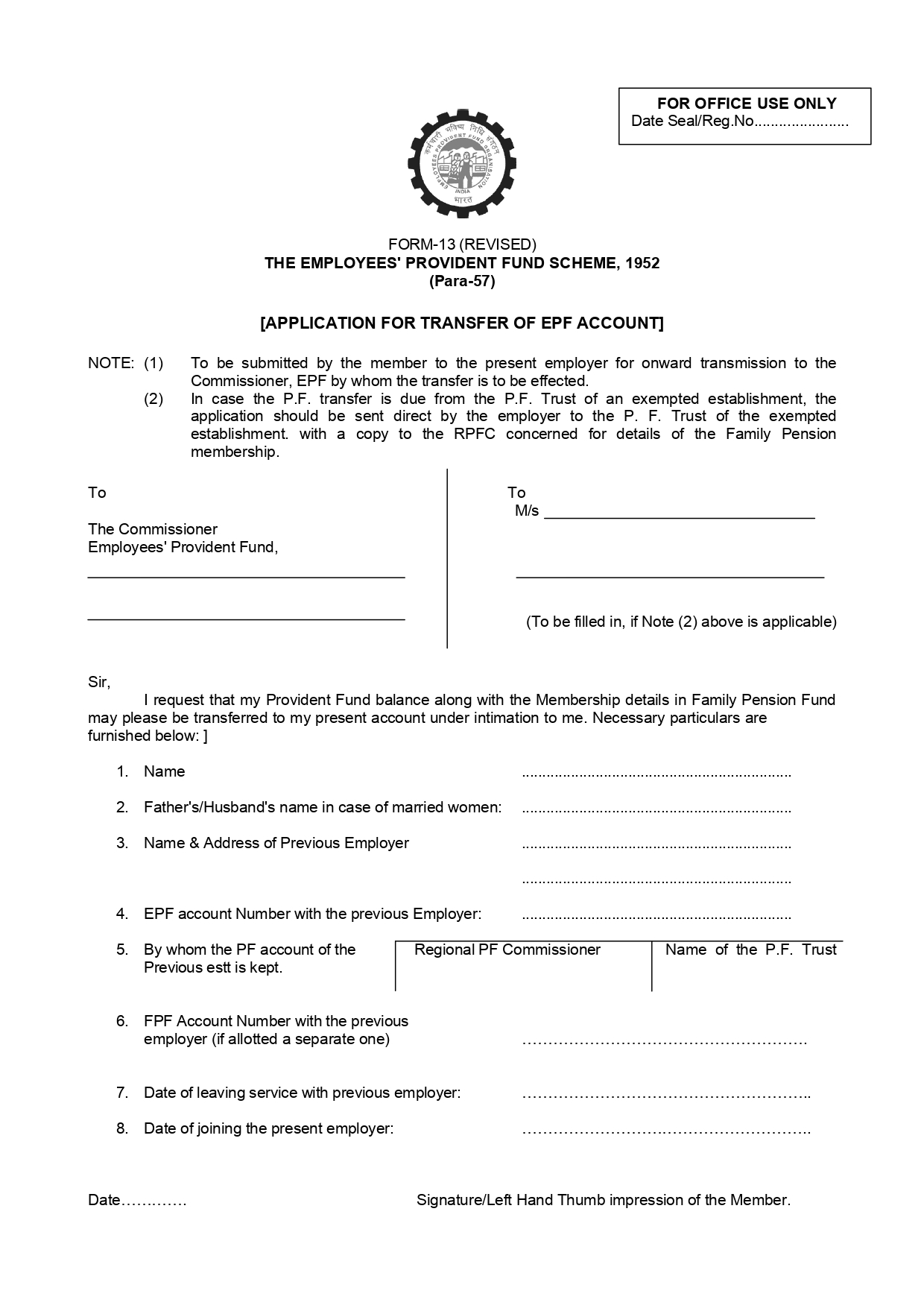Form 13 (page1)