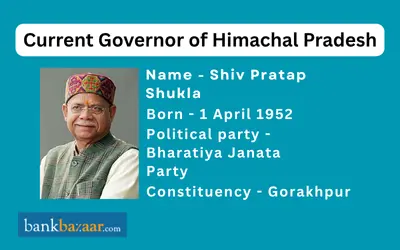 Current Governor of Himachal Pradesh