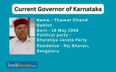Current Governor of Karnataka