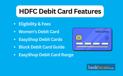 HDFC Debit Card Features