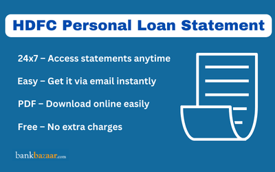 HDFC Personal Loan Statement