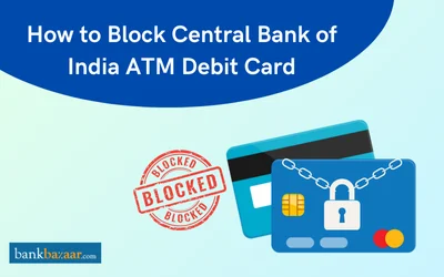 how to block central bank of India ATM card
