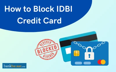 How to block IDBI Bank credit card