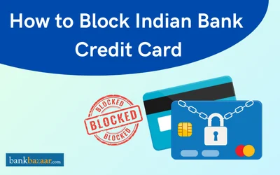How to block Indian Bank credit card