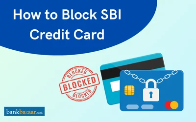 How to block SBI credit card