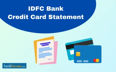 idfc credit card statement