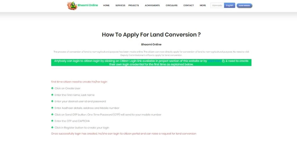 Land Conversion
