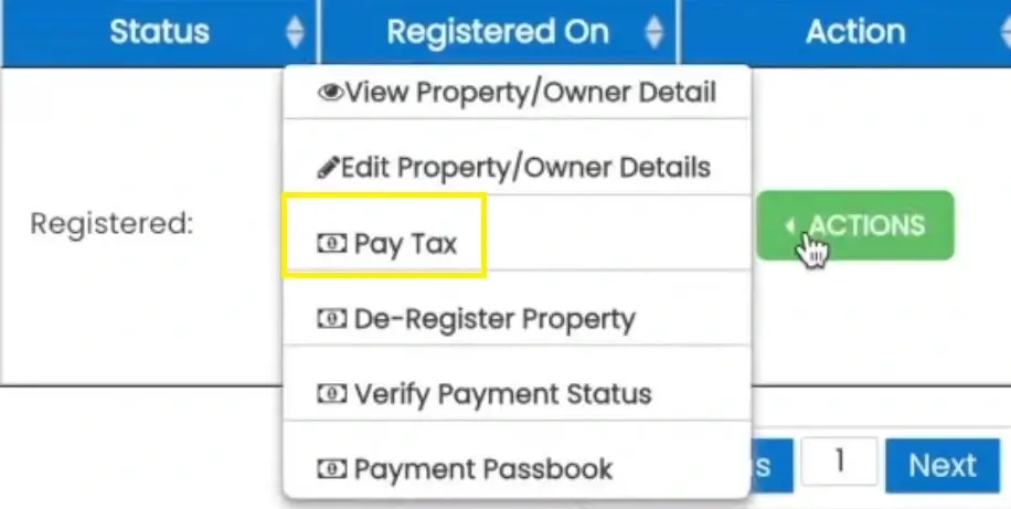 MCD property Tax