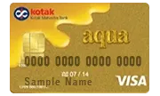 Apply for Kotak Aqua Gold Credit Card