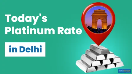 Today's Platinum price in delhi