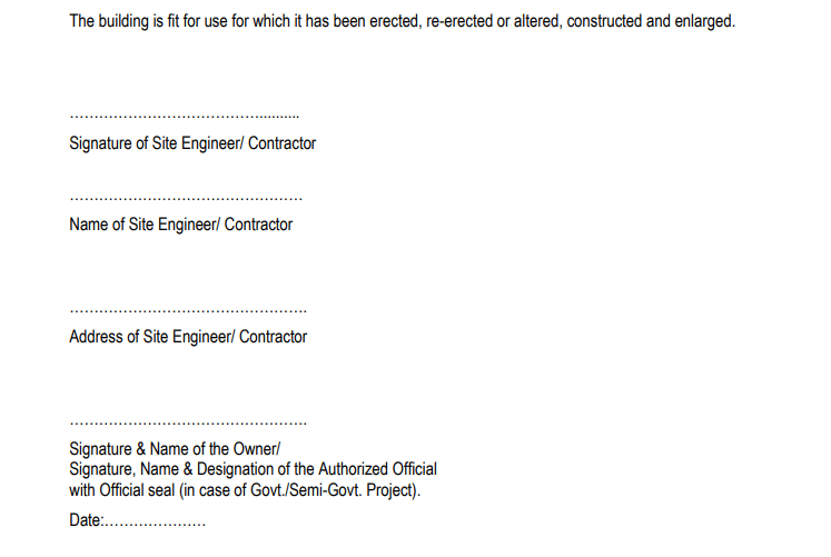 Project Completion Certificate Check Format 4799