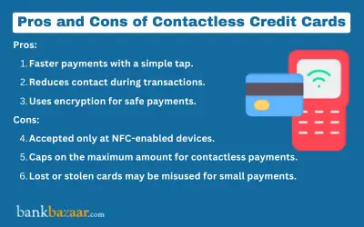pros and cons of contactless credit cards