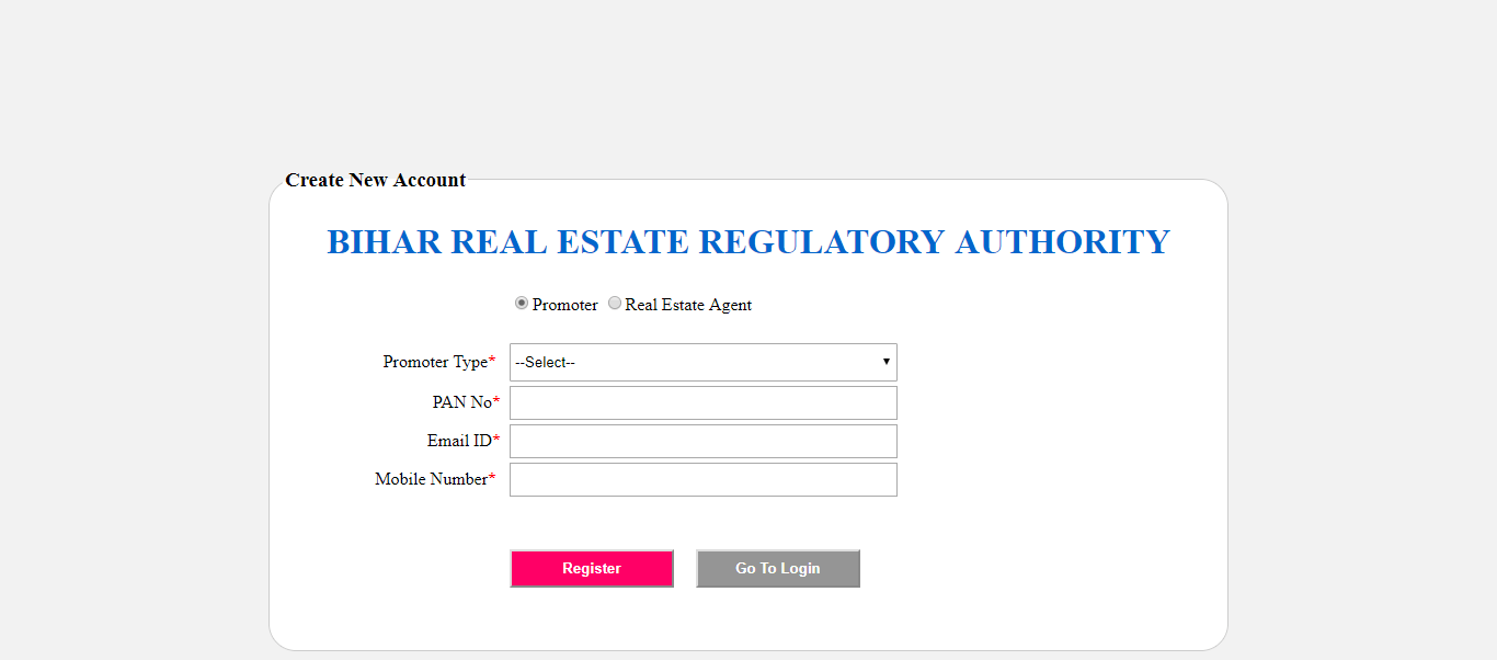 Select project registration