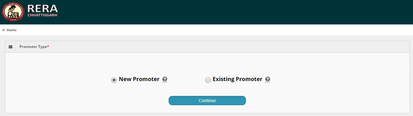 Sign in as promoter