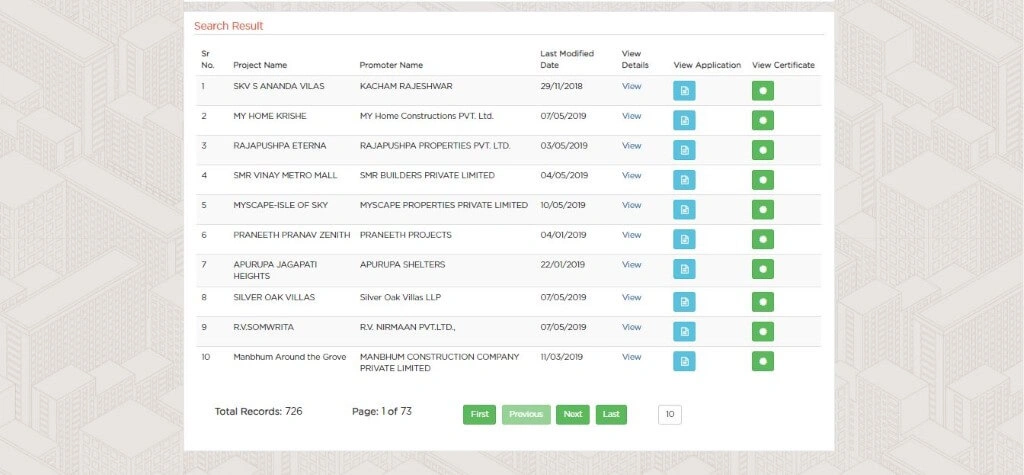 Enter the details of your project