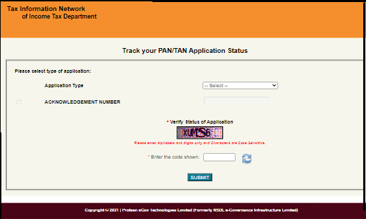 PAN Card Acknowledgement Number Search - How to Check