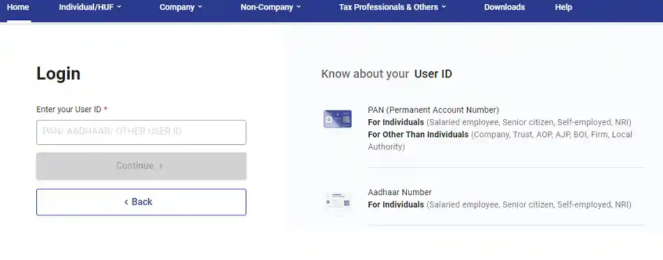 Login with User ID
