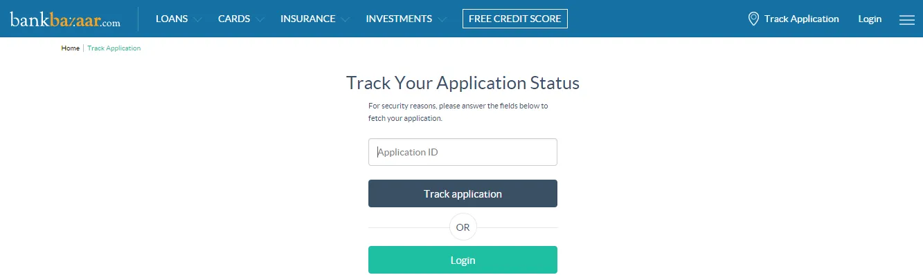 Personal Loan Status